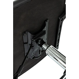 Кресло БР Комус Мебель Echair 396 LT, экокожа, черный, хром