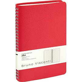 Ежедневник недатированный Bruno Visconti Alba искусственная кожа А5 136 листов красный