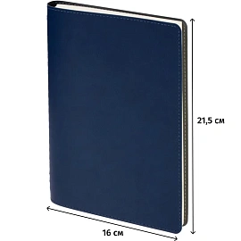Ежедневник недатированный Bruno Visconti Tintoretto искусственная кожа А5 136 листов тёмно-синий, 3-608/02