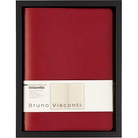 Ежедневник недатированный Bruno Visconti Tintoretto искусственная кожа А5 136 листов бордовый, 3-608/07