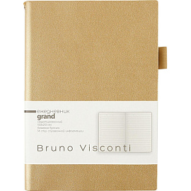Ежедневник недатированный Bruno Visconti Grand искусственная кожа А5 128 листов золотой