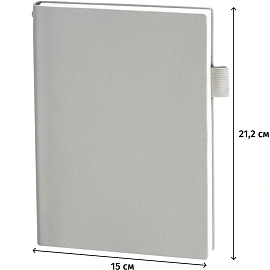 Ежедневник недатированный Bruno Visconti Grand искусственная кожа А5 128 листов серый, 3-774/14