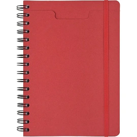 Ежедневник недатированный Bruno Visconti Pragmatic картон А5 128 листов красный с фиксирующей резинкой, 3-748/05