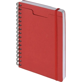 Ежедневник недатированный Bruno Visconti Pragmatic картон А5 128 листов красный с фиксирующей резинкой, 3-748/05