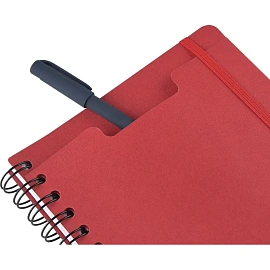 Ежедневник недатированный Bruno Visconti Pragmatic картон А5 128 листов красный с фиксирующей резинкой, 3-748/05