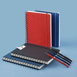 Ежедневник недатированный Bruno Visconti Pragmatic картон А5 128 листов красный с фиксирующей резинкой, 3-748/05