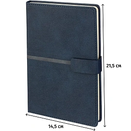 Ежедневник недатированный Bruno Visconti Lyon искусственная кожа А5 136 листов синий, 3-684/01