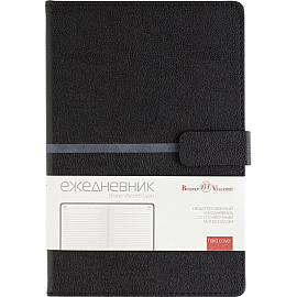 Ежедневник недатированный Bruno Visconti Lyon искусственная кожа А5 136 листов чёрный