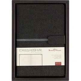 Ежедневник недатированный Bruno Visconti Lyon искусственная кожа А5 136 листов чёрный