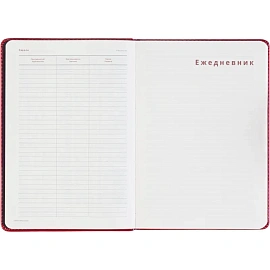 Ежедневник недатированный Bruno Visconti Prestige искусственная кожа А5 160 листов красный, 3-352/04