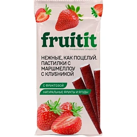 Пастилки Fruit it с маршмеллоу спелая клубника 55 г
