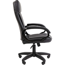 Кресло VT_Chairman 794LT чер.пласт экокожа черная