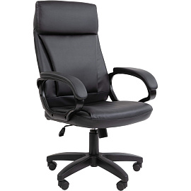 Кресло VT_Chairman 794LT чер.пласт экокожа черная