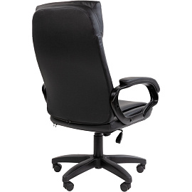 Кресло VT_Chairman 794LT чер.пласт экокожа черная