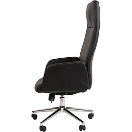 Кресло для руководителя Chairman 929 чёрное (экокожа, металл)