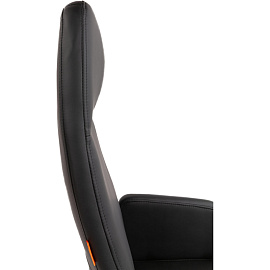 Кресло для руководителя Chairman 929 чёрное (экокожа, металл)