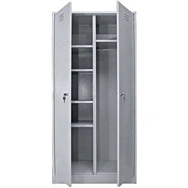 Шкаф хозяйственный ШРМ-22/800У (серый, 800x500x1860 мм) фото Шкаф хозяйственный ШРМ-22/800У (серый, 800x500x1860 мм)
