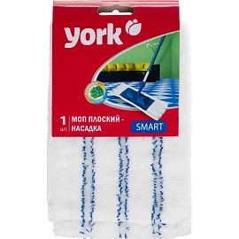 Насадка МОП Azur Смарт микрофибра 45x15 см белый/синий