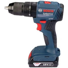 Дрель-шуруповёрт аккумуляторная Bosch GSR 185-LI бесщёточная 2 АКБ x Li-ion (18 В, 2 Ач) + ЗУ в кейсе (06019K3000)