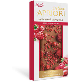 Шоколад Apriori молочный, ягодный микс ШРР, 85г фото Шоколад Apriori молочный, ягодный микс ШРР, 85г