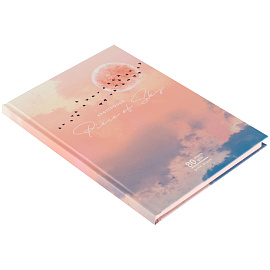 Скетчбук 80л., А5 BG "Розовое небо", 7БЦ, матовая ламинация, розовый блок, 80г/м2