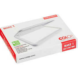 Подушка штемпельная настольная Colop Make 1 белая 90x50 мм