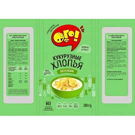 Хлопья Ого! кукурузные без сахара 200 г