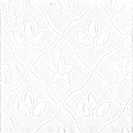 Салфетки бумажные 22х22см 1сл белые 100шт/уп