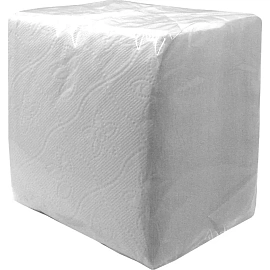 Салфетки бумажные 22х22см 1сл белые 100шт/уп