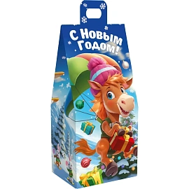 Новогодний сладкий подарок Иго-гоша Картон 400 грамм, K004