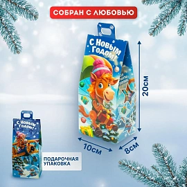 Новогодний сладкий подарок Иго-гоша Картон 400 грамм, K004