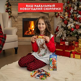 Новогодний сладкий подарок Иго-гоша Картон 400 грамм, K004