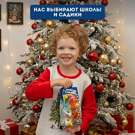 Новогодний сладкий подарок Иго-гоша Картон 400 грамм, K004