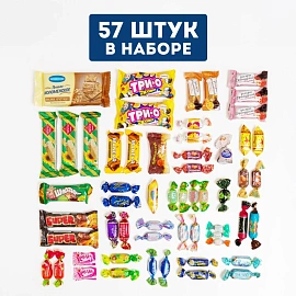 Новогодний сладкий подарок Зима пришла Картон 1200 грамм, K021