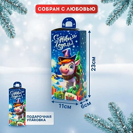 Новогодний сладкий подарок Фокус-Покус Картон 500 грамм, K061