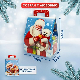 Новогодний сладкий подарок Огоньки Картон 1000 грамм, K077