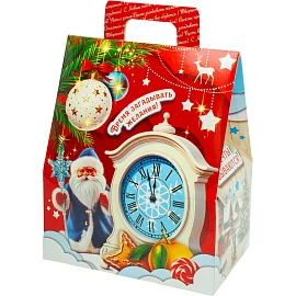 Новогодний сладкий подарок Счастливый праздник Картон 1000 грамм, K080