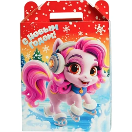 Новогодний сладкий подарок Марк и Няша Картон 1000 грамм, K086