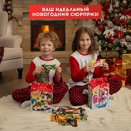 Новогодний сладкий подарок Марк и Няша Картон 1000 грамм, K086