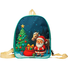 Новогодний сладкий подарок Новогодняя атмосфера Рюкзак 1500 грамм, K091
