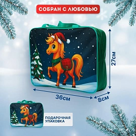 Новогодний сладкий подарок Сказочный вечер Сумка 1000 грамм, K097