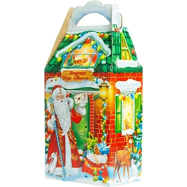 Новогодний сладкий подарок Резиденция праздника Картон 1200 грамм, K099