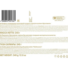 Конфеты шоколадные Вдохновение с фундуком 340 г