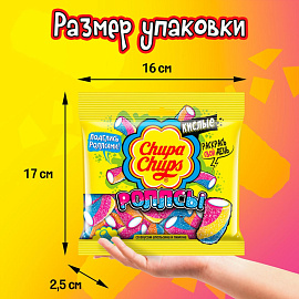 Мармелад Chupa Chups Роллсы фрукты 150 г (3 штуки в упаковке)