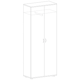 Гардероб Агат АО-19 (ольха, 800x400x1910 мм)