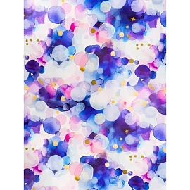 Бумага упаковочная Акварельные пузырьки(70x100см,10л)Собств.разраб.УБ-6802 фото Бумага упаковочная Акварельные пузырьки(70x100см,10л)Собств.разраб.УБ-6802