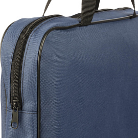 Папка для тетрадей А4 полиэстер с 1 отделением на молнии с ручками