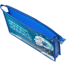 Папка для тетрадей Искуственный интелект А4 с 1 отделением на молнии