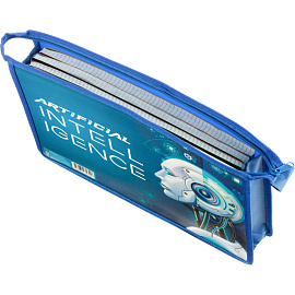 Папка для тетрадей Искуственный интелект А4 с 1 отделением на молнии