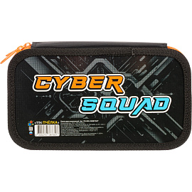 Пенал двухсекционный большой тканевый торец ПО-090, КИБЕР БОТ 2025